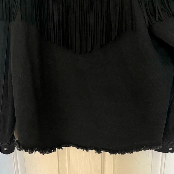 Zara denim fringe jacket - Picture 5 of 6